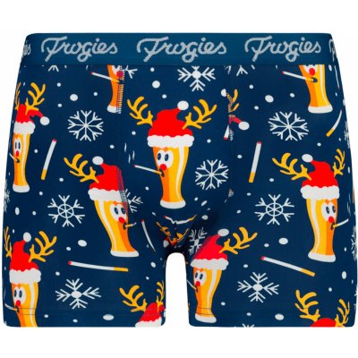 Winter Classic Frogies Christmas modrá krémová 9911111198757 – Zboží Dáma