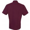 Pánská Košile Premier Workwear pánská košile s krátkým rukávem PR202 aubergine