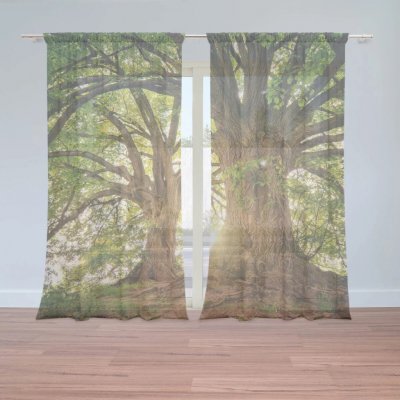 Sablio Záclony Stromy: 2ks 150x250cm – Hledejceny.cz