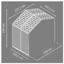 Palram Skylight 8x4 šedý rozšiřovací modul