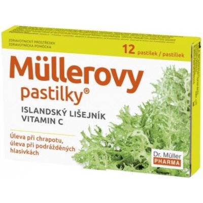 Dr. Muller Pharma Müllerovy pastilky s islandským lišejníkem 12 pastilek – Hledejceny.cz