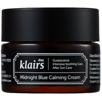 Klairs Midnight Blue Calming Cream zklidňující noční krém pro citlivou pokožku 30 ml
