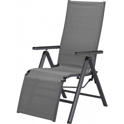 LIVARNO Hliníkové polohovací křeslo Houston, šedá – Zbozi.Blesk.cz