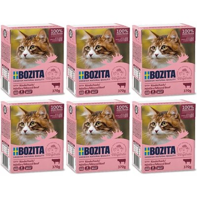 Bozita Cat kousky jelly s mletým hovězím masem 370 g – Sleviste.cz