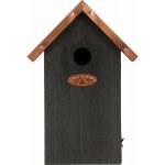 Esschert Design Budka Copper pro Sýkorku modřinku s poměděnou stříškou 17 x 14 x 25 cm černá – Hledejceny.cz