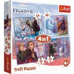 Trefl 4v1 Ledové království II/Frozen II v krabici 28 x 28 x 6 cm – Zboží Dáma