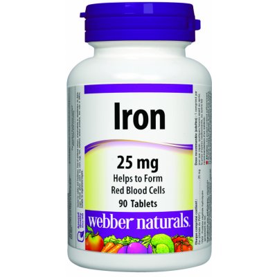 Webber Naturals Iron železo 90 tablet – Hledejceny.cz