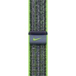 Apple Watch 45mm jasně zelený/modrý provlékací sportovní řemínek Nike MTL43ZM/A – Sleviste.cz