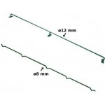 Konzole k uchycení pletiva na zděný nebo kovový sloupek, Zn+PVC 150cm, pr. 12mm, zelená, balení 1 ks – Hledejceny.cz