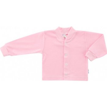 ESITO kojenecký kabátek bavlněný jednobarevný růžová