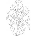 Pískohraní s.r.o. Šablona Tulipány 297 x 420 mm – Zboží Dáma