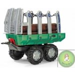 Rollytoys Vlečka s kládami Timber Trailer 2 os zelená – Zboží Mobilmania