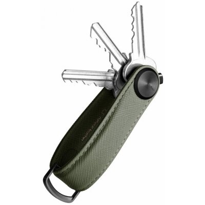 Klíčenka Orbitkey Pro z ještě lepší kůže Saffiano Leather Olive – Sleviste.cz