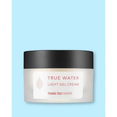 Thank You Farmer True Water Light Gel Cream osvěžující hydratační zpevňující pleťový krém 50 ml