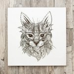 Obraz ze dřeva na stěnu - Kočka – Zboží Mobilmania