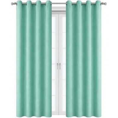 Fliying Zatemňovací závěsy Blackout 100% ZG-1, 150x250 cm-tyrkysové – Hledejceny.cz