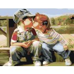 MALUJEŠ Malování podle čísel DĚTSKÝ POLIBEK – Hledejceny.cz