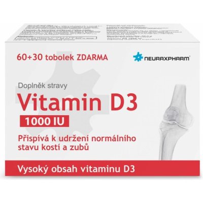 Neuraxpharm Vitamin D3 1000IU 60 + 30 tobolek – Hledejceny.cz