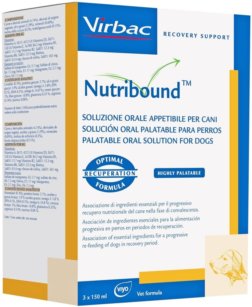 Virbac Nutribound Dog 3 x 150 ml