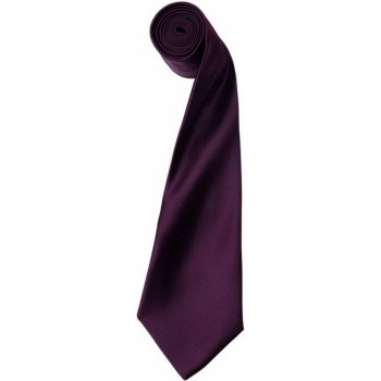 Premier Saténová kravata Colours burgundská fialová