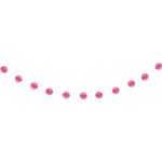 Girlanda papírová růžové koule 2.13m – Zboží Dáma