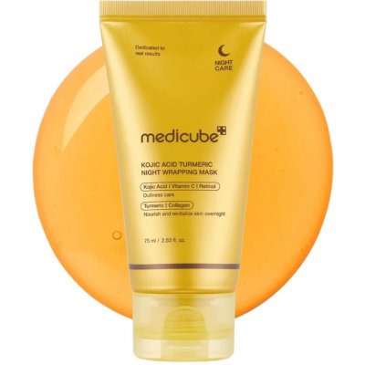 Medicube Kojic Acid Turmeric Night Wrapping Mask Rozjasňující noční maska s kojovou kyselinou a kurkumou 75 ml – Zbozi.Blesk.cz