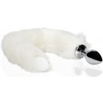 Ouch! Light-up Fox Tail with Metal Butt Plug White – Sleviste.cz