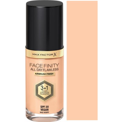 Max Factor All Day Flawless Facefinity 3 v 1 Dlouhotrvající make-up 42 Ivory 30 ml – Hledejceny.cz