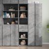 Příborník do zásuvky zahrada-XL Skříň highboard betonově šedá 40x42,5x185 cm kompozitní dřevo 3281444