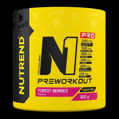 NUTREND N1 Pre-Workout 300 g – Zboží Mobilmania