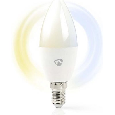 Nedis Smart žárovka LED E14 4.9W bílá WIFILRW10E14 WiFi Tuya