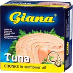 Giana Tuňák kousky ve slunečnicovém oleji 80 g – Zboží Dáma