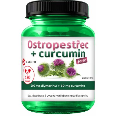 Galmed Ostropestřec + curcumin forte 120 kapslí – Hledejceny.cz