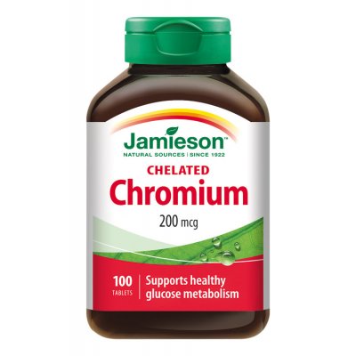 Jamieson Chrom v chelátové formě 200 mcg 100 tablet – Zboží Mobilmania