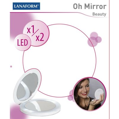Lanaform Oh Mirror kosmetické oboustranné zrcátko LED – Zbozi.Blesk.cz