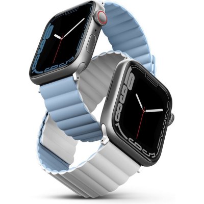 Uniq Revix Reversible Magnetic řemínek pro Apple Watch 49/45/44/42mm bílý/modrý UNIQ-45MM-REVWHTBLU – Zboží Mobilmania