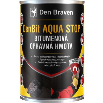Den Braven DenBit AQUA STOP střešní bitumenový tmel 1kg – Hledejceny.cz
