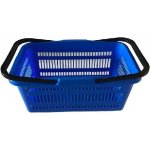 Nákupní košík plastový 44x28x20 cm modrý – Zboží Mobilmania
