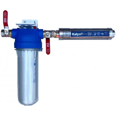 Aquatopshop.cz set filtr se změkčovačem vody IPS Kalyxx BlueLine IPSKXG34 - G 3/4" - horizontální montáž – Zbozi.Blesk.cz