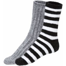 Esmara dámské ponožky 2 páry šedá/černá