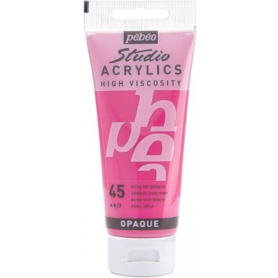 Pebeo akrylové barvy Studio Acrylics 100 ml 045 růžová – Zboží Dáma