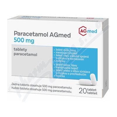 PARACETAMOL AGMED 500MG TBL NOB 20 – Hledejceny.cz