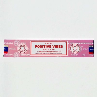 Satya indické Vonné tyčinky Nag Champa Positive vibes 15 g – Hledejceny.cz