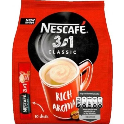 Nescafe Instantní Káva 3in1 classic bag 10 x 16,5 g – Zboží Dáma