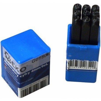 GEKO Razidla číselná, 4 mm, 9 čísel G01806 – Zboží Mobilmania
