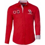 Carisma košile pánská dlouhý rukáv slim fit 8004 červená – Zboží Dáma