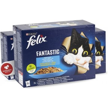 Felix Fantastic rybí výběr v želé 12 x 85 g