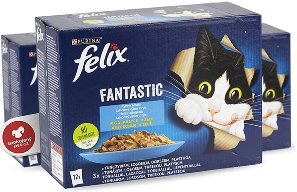 Felix Fantastic rybí výběr v želé 12 x 85 g