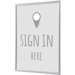 Jansen Display Set klaprámu A1, Přihlášení, šedý, anglicky, 625 x 872 mm – Hledejceny.cz