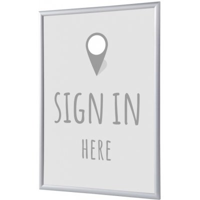 Jansen Display Set klaprámu A1, Přihlášení, šedý, anglicky, 625 x 872 mm – Hledejceny.cz